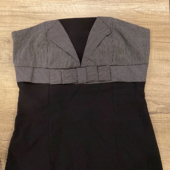 Sirens black and white strapless dress - Picture 1 of 4